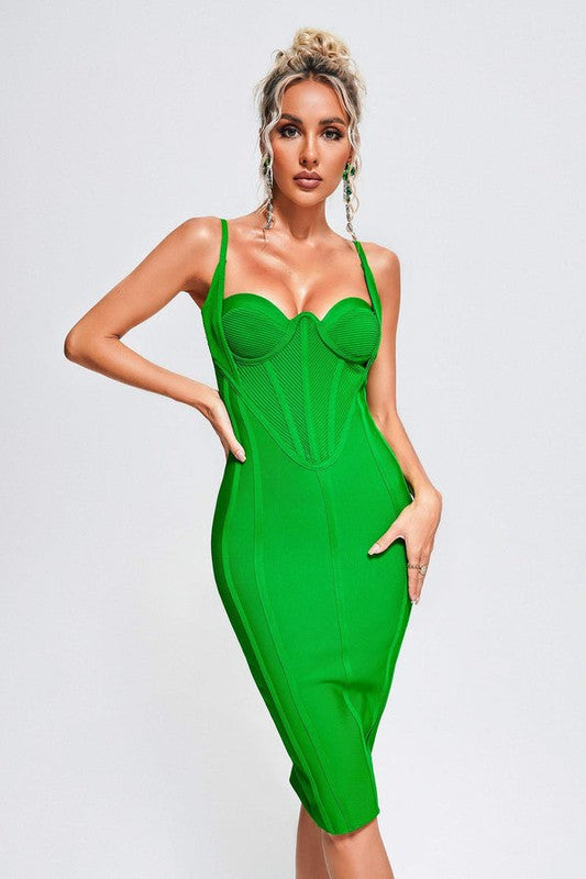 CORSET BANDAGE MINI DRESS