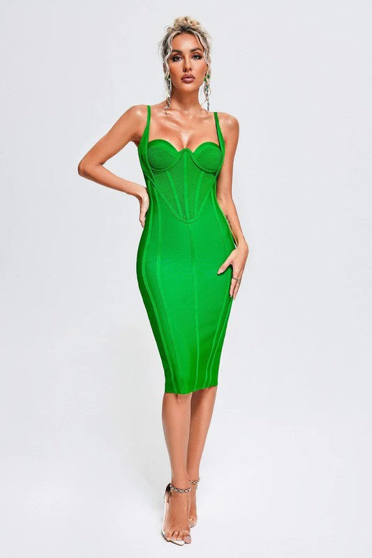CORSET BANDAGE MINI DRESS