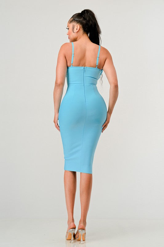 CORSET BANDAGE MINI DRESS